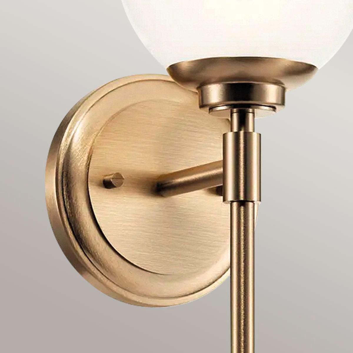 Fürdőszobai Falilámpa Kl-Benno1-Cpz - Pezsgő, Konventionell, üveg/fém (34.8/12.8/16.6cm) - Elstead Lighting
