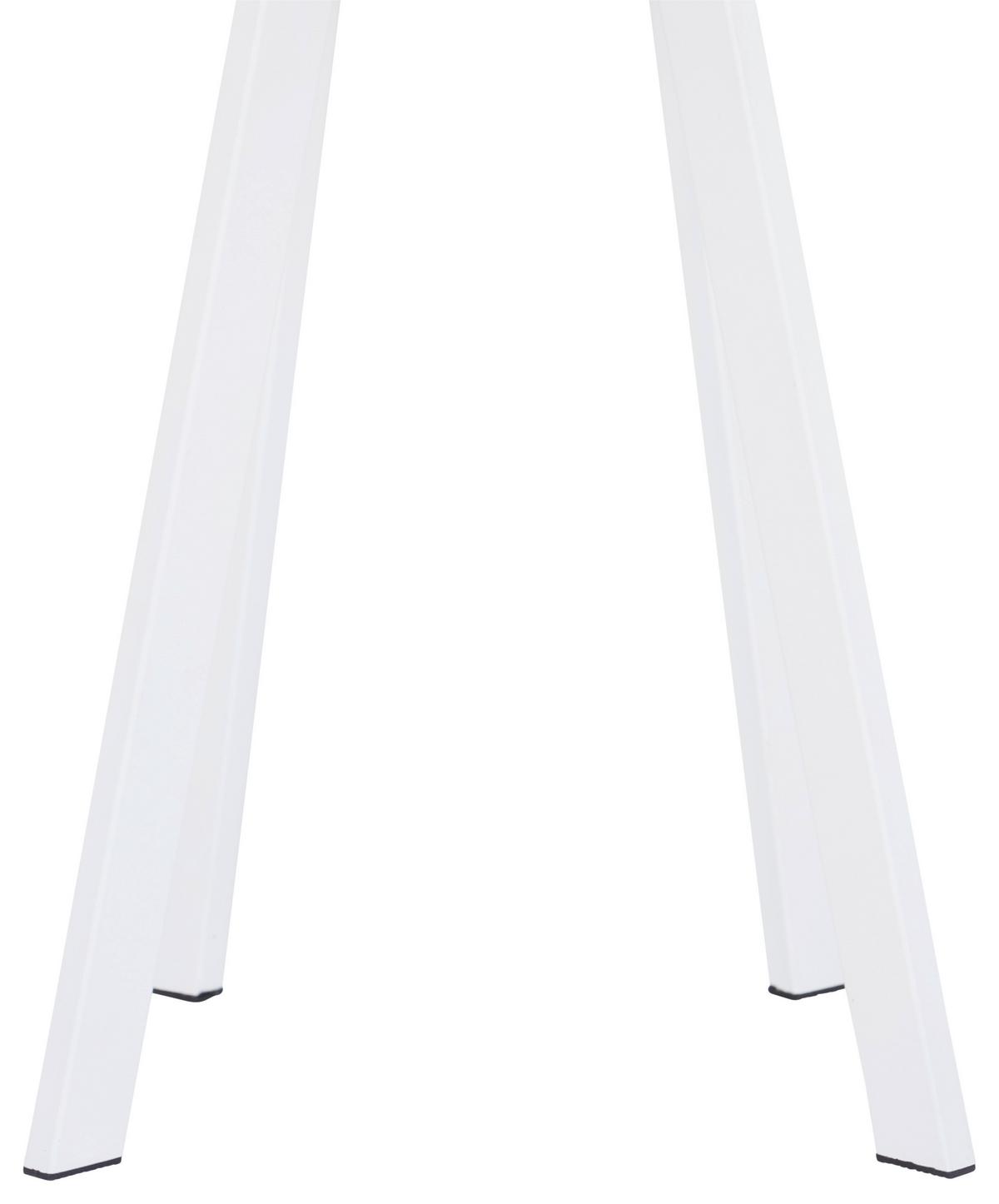 Beistelltisch New York Weiß - Weiß, Design, Metall (40/48/40cm) - P & B