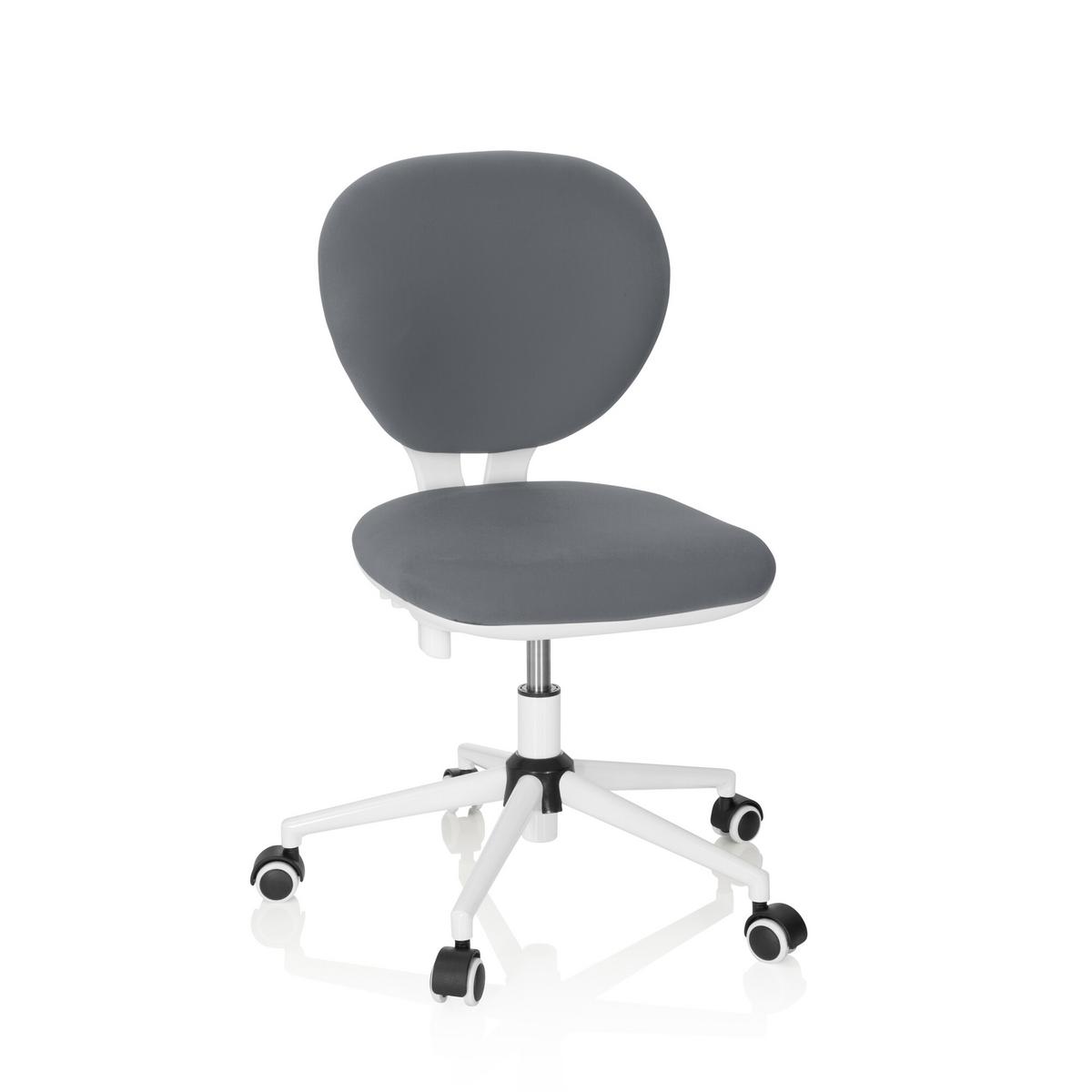 Jugenddrehstuhl Kid Vivo Stoff Grau - Grau, Basics, Kunststoff (43/82-95/56cm) - MID.YOU