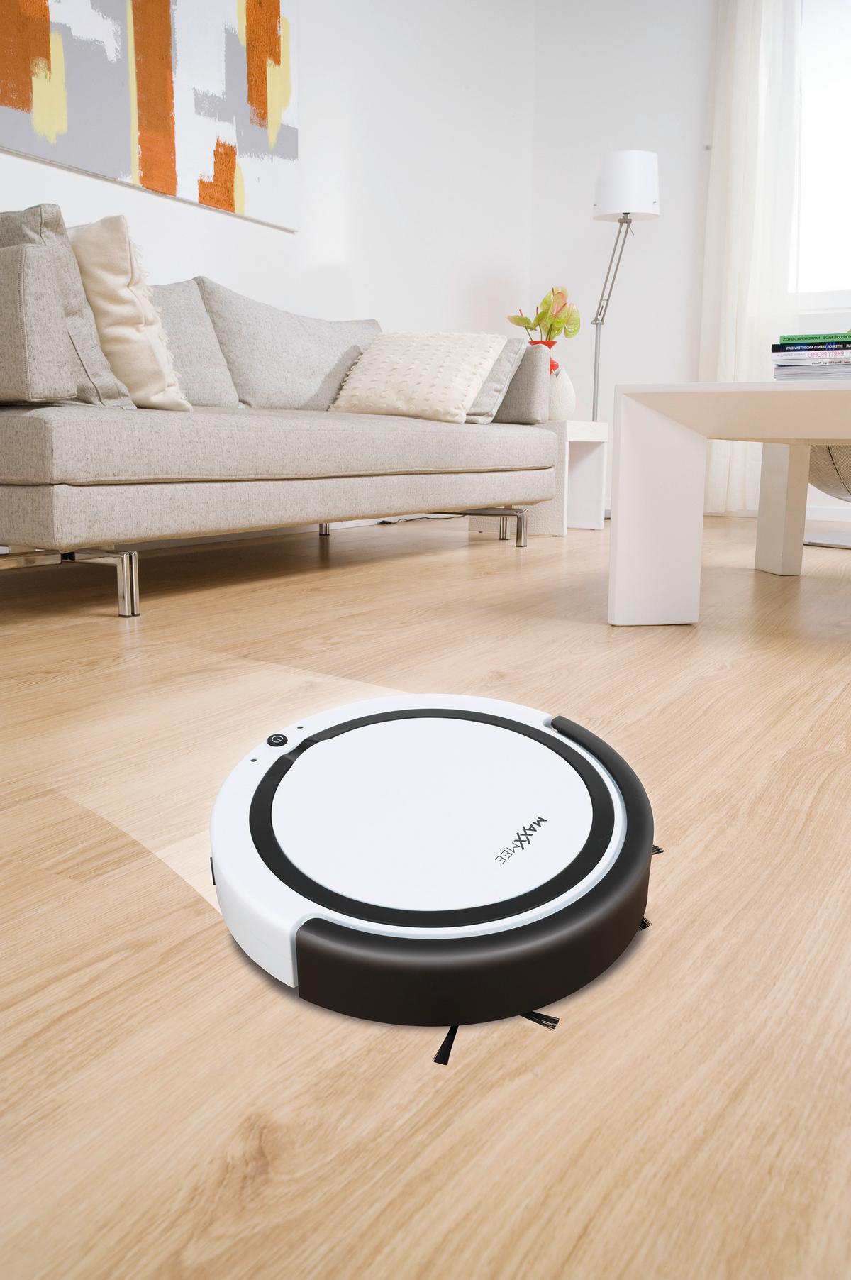 Saugroboter Mit Wischfunktion Maxxmee 3 Modi 14 W - Schwarz/Weiß, Trend, Kunststoff (27,5/9cm) - TV - Unser Original