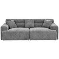 Bigsofa Mercure B: 210 Cm Grau Leinenoptik - Grau, Design, Holz/Textil (210/68/98cm) - Livetastic