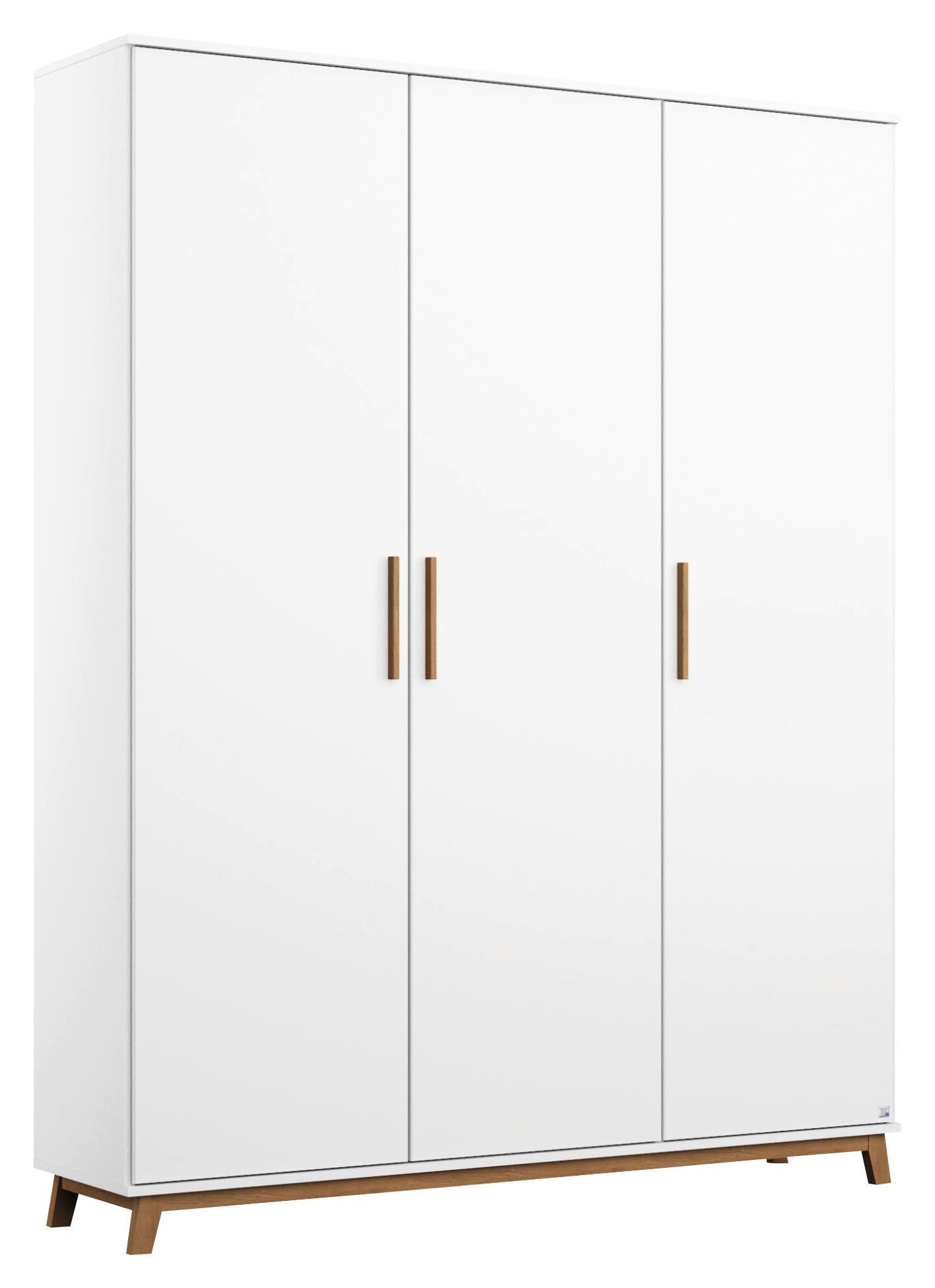 Drehtürenschrank 136 cm Carlsson Weiß - Weiß, Basics, Holzwerkstoff (136/203/53cm) - Rauch Möbel