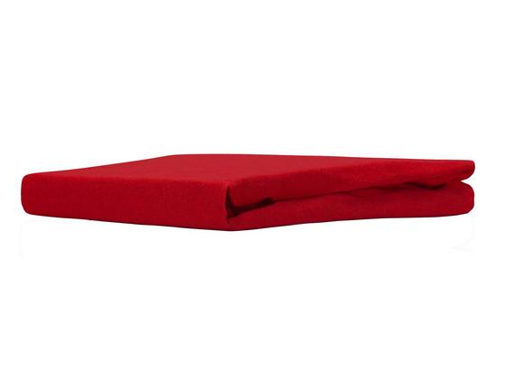 Spannleintuch Regina - Rot, MODERN, Textil (100/200cm) - Ombra Spannleintuch Regina - Rot, MODERN, Textil (100/200cm) - Ombra