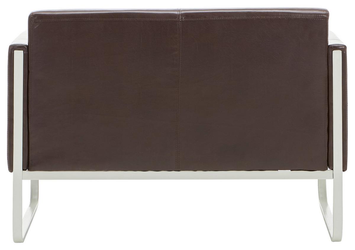 2-sitzer-sofa Aruba Dunkelbraun - Dunkelbraun/Grau, MODERN, Textil (111/78/71cm) - MID.YOU