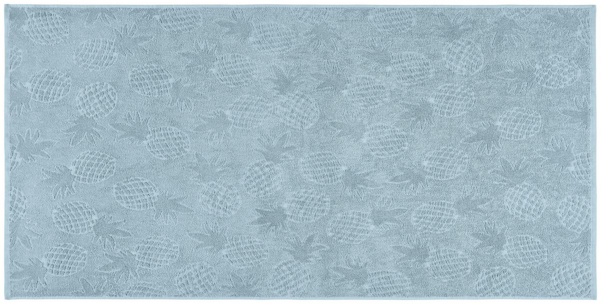 Strandtuch Pineapple - Blau, MODERN, Textil (75/150cm) - Luca Bessoni