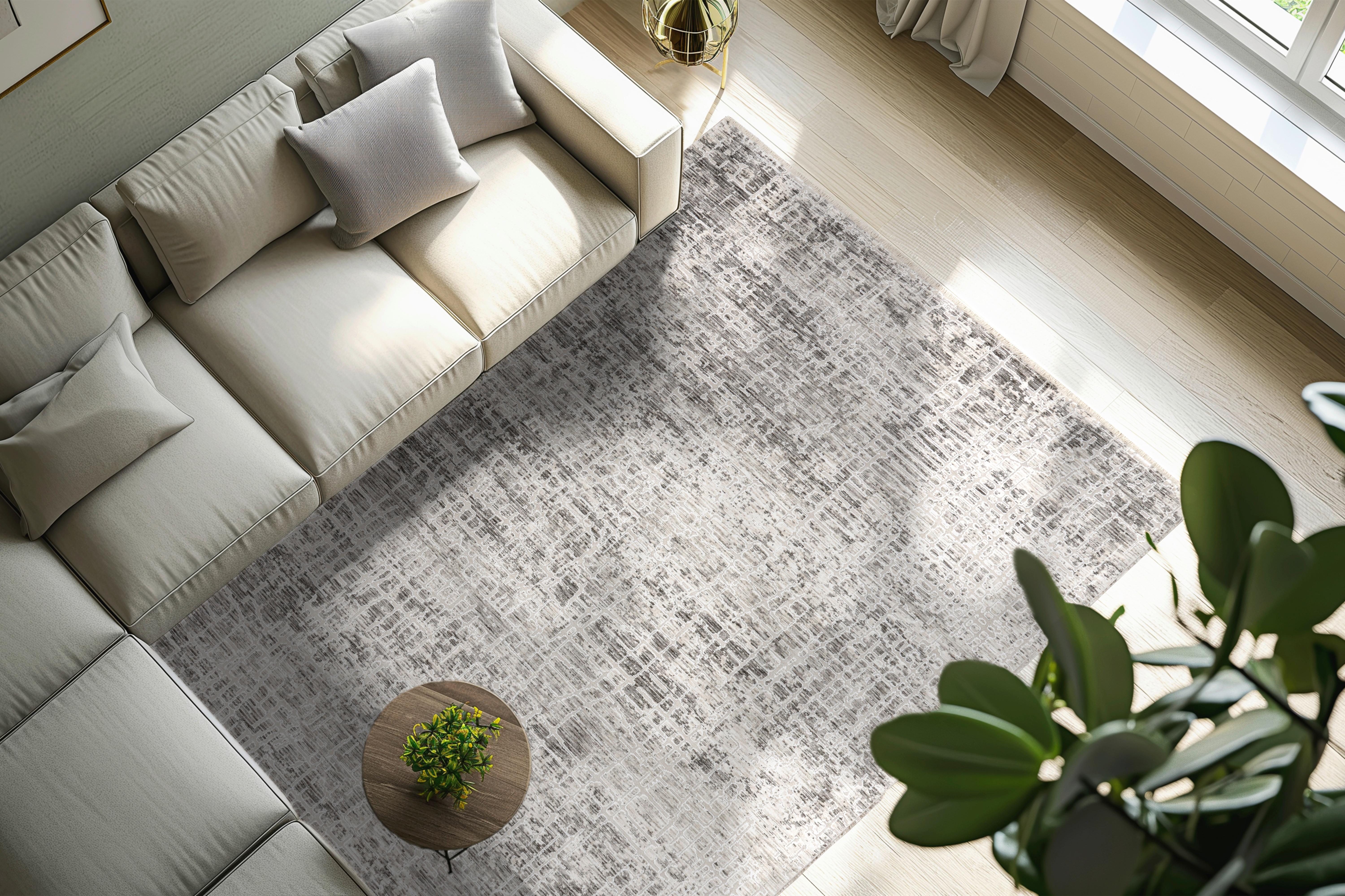 Webteppich My Bella - Grau, Design, Textil (120/170cm) - Obsession