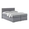Posteľ Boxspring NERO PL: 160/200cm, sivá zelená - chrómová/modrosivá, Konventionell, kov/textil (160/200cm)