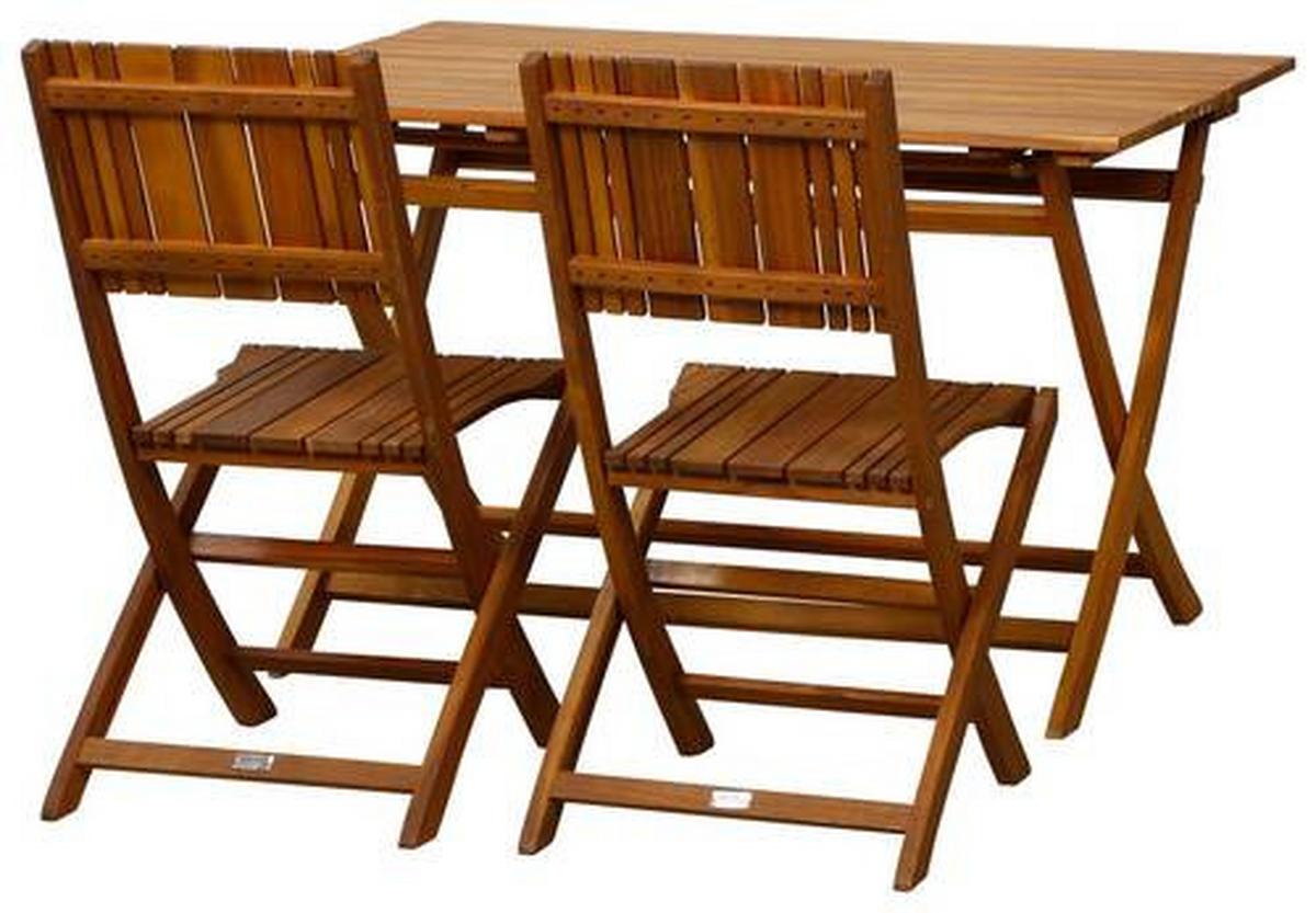 Gartengarnitur 5-Tlg. Falun Echtholz Akazie - Akaziefarben, KONVENTIONELL, Holz - Siena Garden