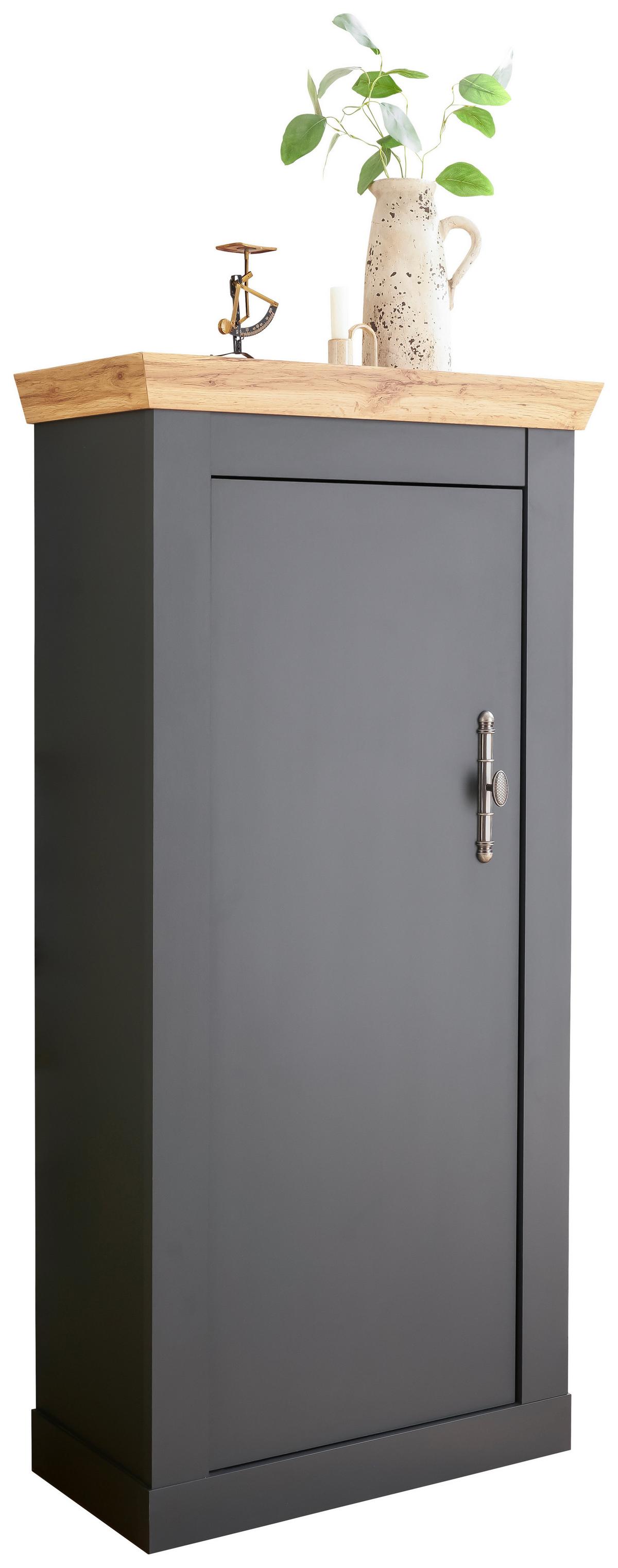 Highboard Catania Anthrazit/Eiche Dekor B: 72cm - Anthrazit/Eiche Wotan, Design, Holzwerkstoff (72/146/38cm) - MID.YOU