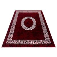 Webteppich Rot/Weiß Naturfaser Plus 80x150 cm - Rot/Weiß, Design, Textil (80/150cm)