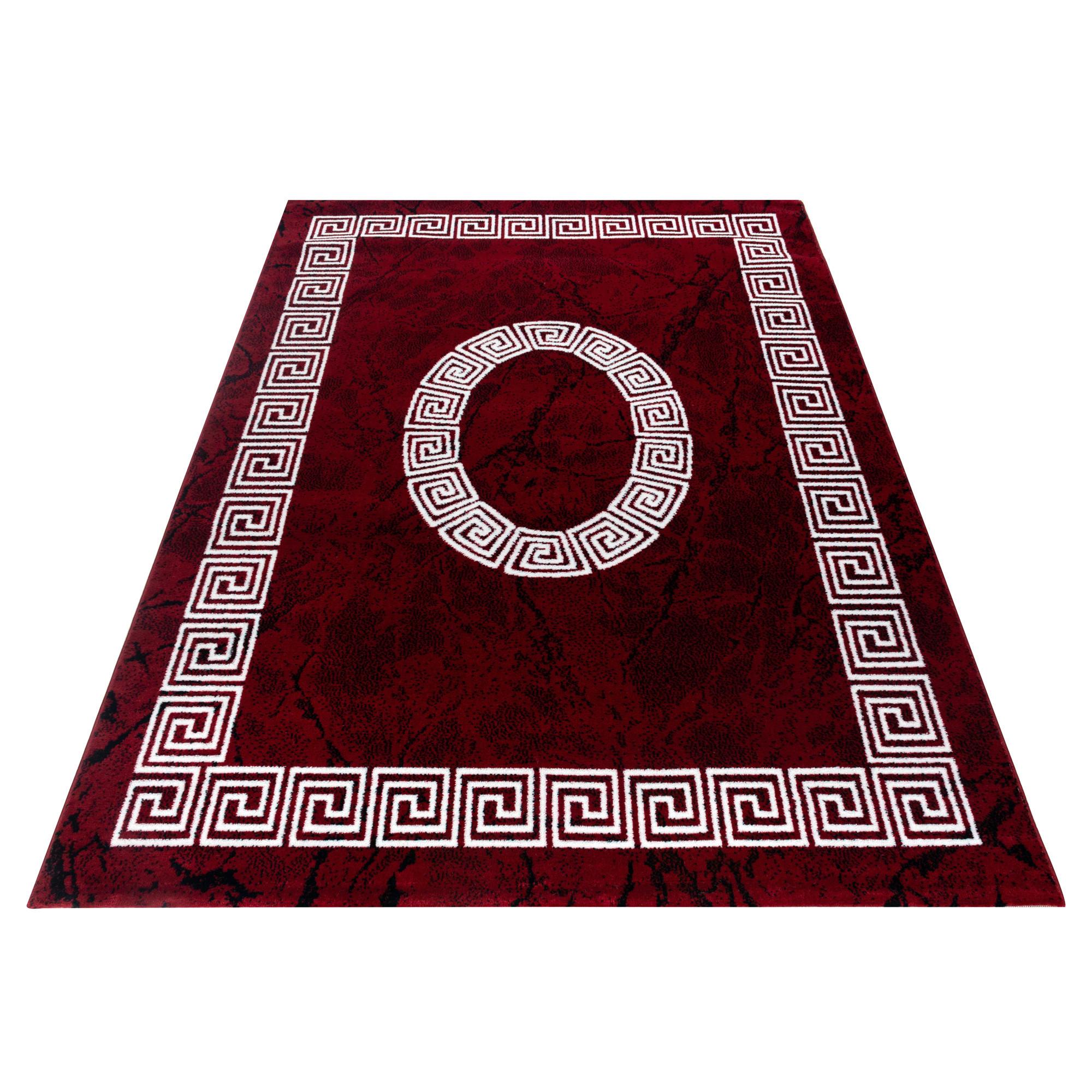 Webteppich Rot/Weiß Naturfaser Plus 80x150 cm