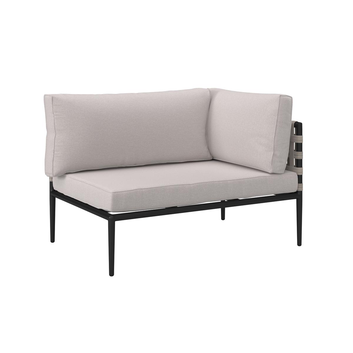 TERASOVÁ SEDACIA SÚPRAVA ENJA - čierna/sivá, Modern, kov/textil (104/60/70cm) - Bessagi Garden