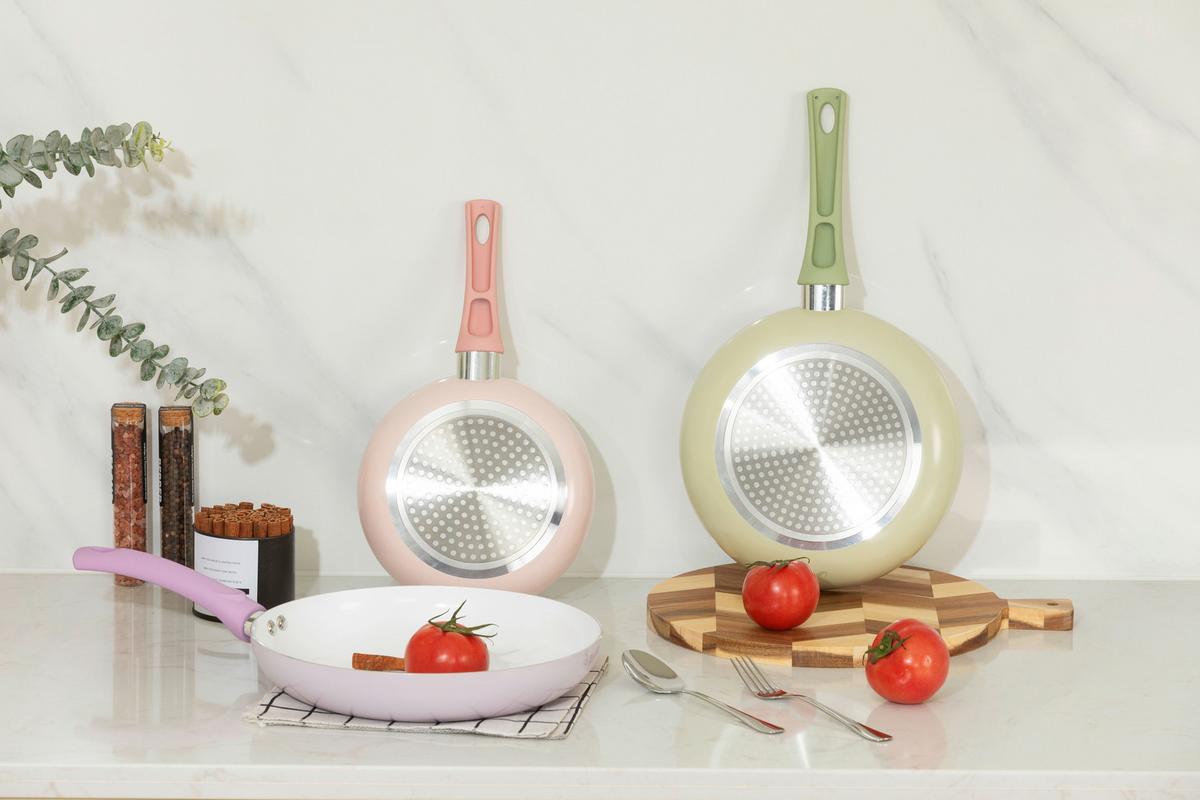 Pfannenset Hortensia - Gelb/Rot, ROMANTIK / LANDHAUS, Kunststoff/Metall - James Wood