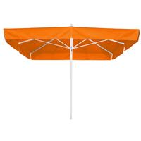 Ampelschirm Quadro LxBxH: 300x295x300cm Orange - Silberfarben/Orange, Basics, Textil/Metall (300/295/300cm) - Schneider