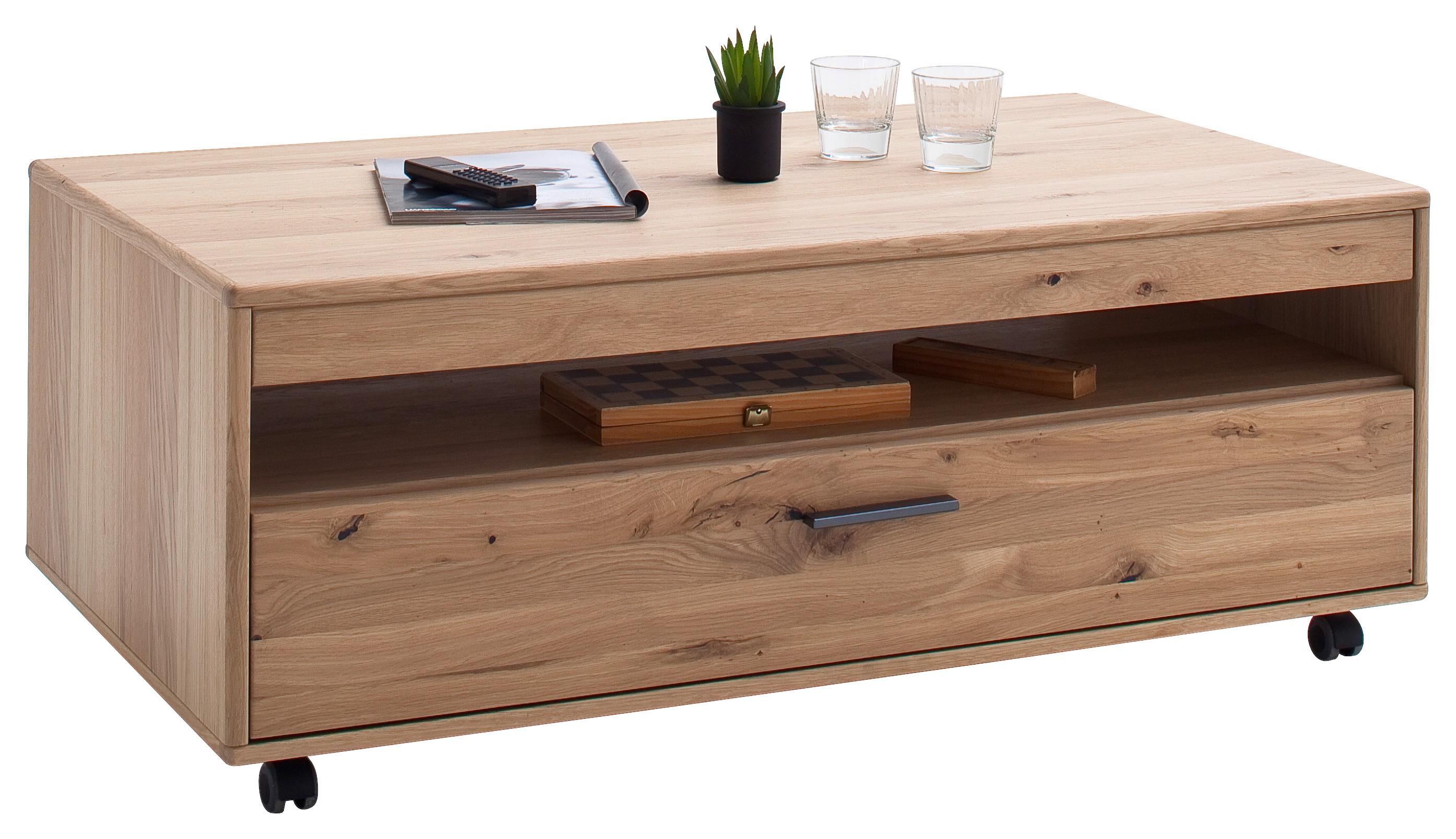 Couchtisch mit Lade Portland Eichefarben - Eichefarben, Design, Holz/Holzwerkstoff (115/65/45cm) - Livetastic