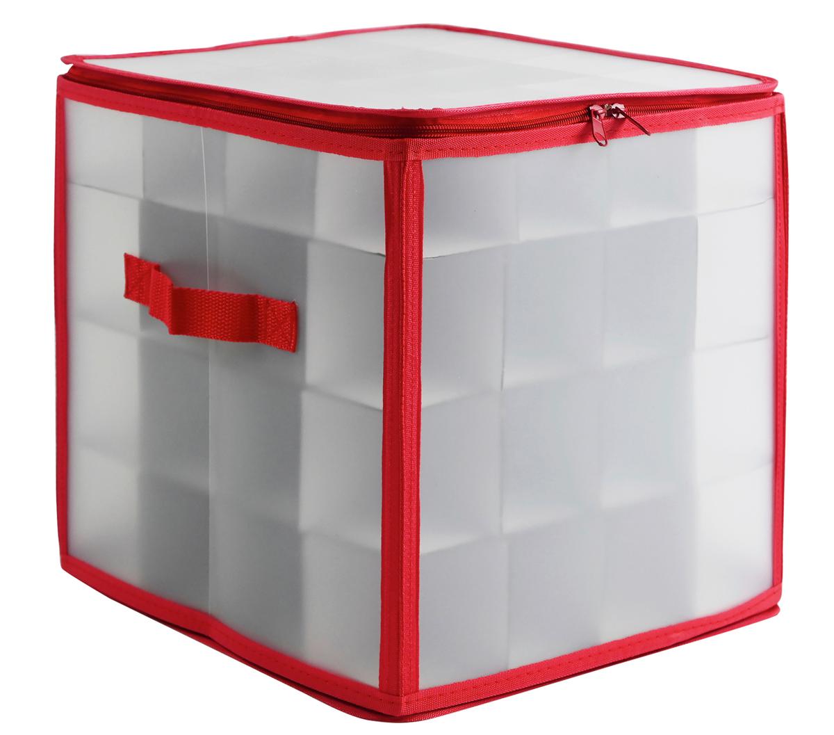 Tárolódoboz Jana -Paz- - piros/áttetsző, Konventionell, műanyag/textil (30ml) - Luca Bessoni