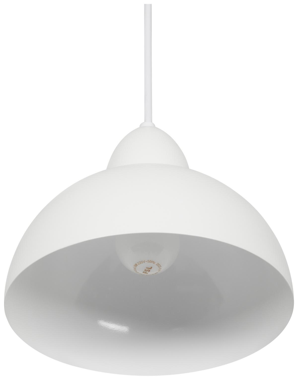 ZÁVĚSNÉ SVÍTIDLO MICHAEL - bílá, Moderní, kov/plast (20/100cm) - Mömax