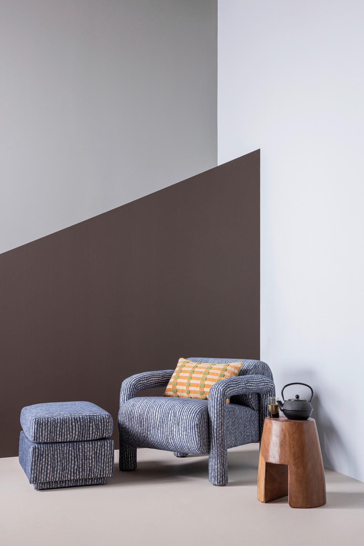 SESSEL Lenny Graublau B: 76cm - Graublau, MODERN, Textil (76/65/82cm) - Livetastic