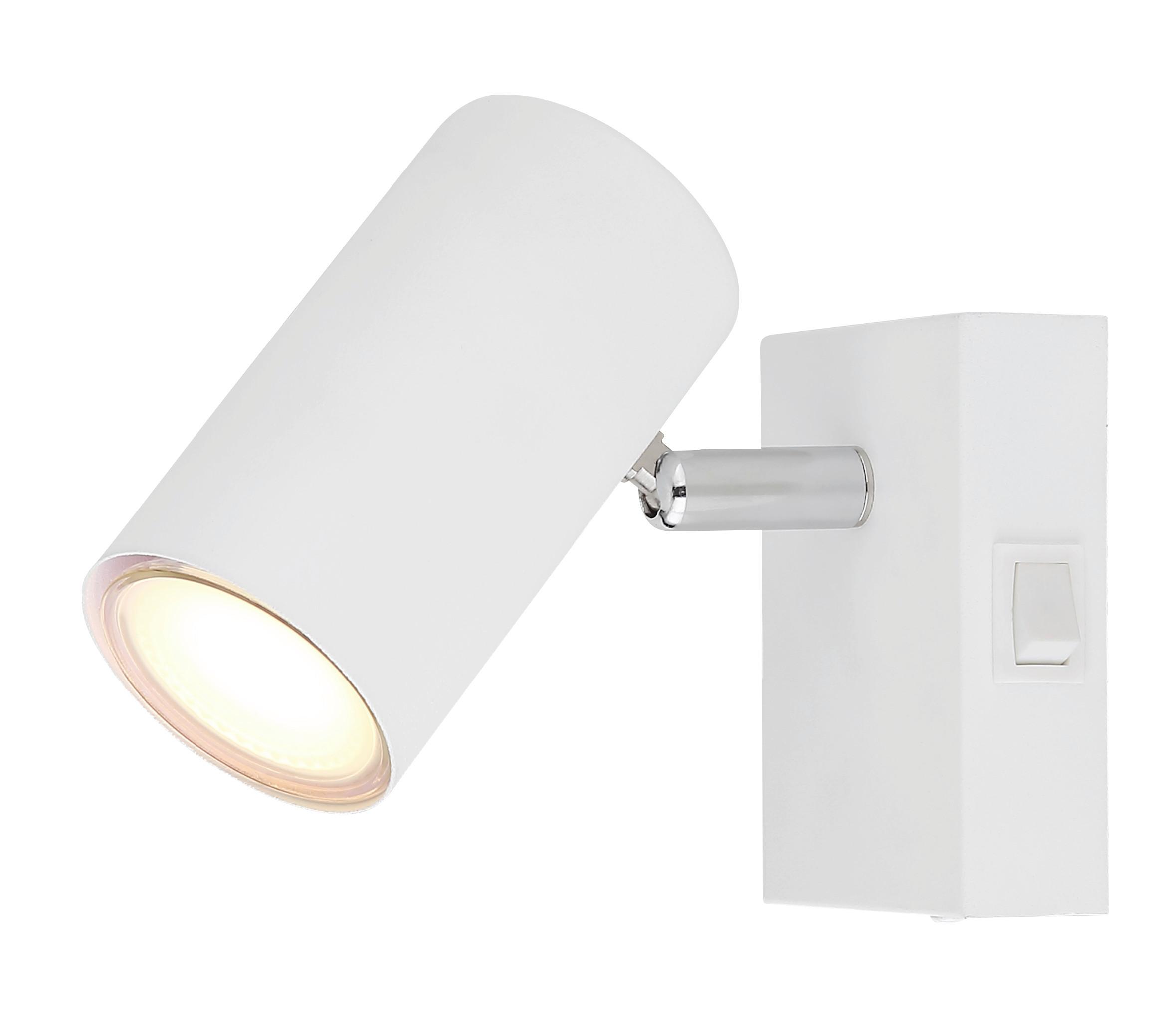 Strahler 57911-1w - Weiß, Basics, Metall (7/12/10cm) - Globo