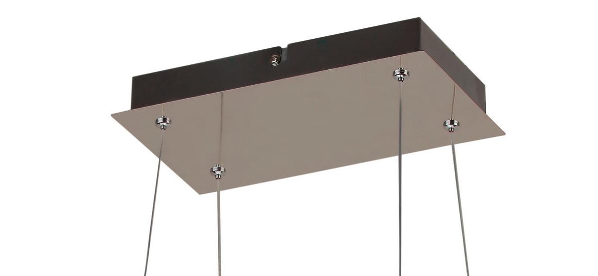 Led-pendelleuchte A0033-320 Kseros - Silberfarben, Design, Metall (60/30/120cm)