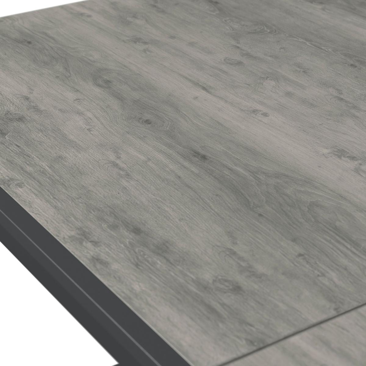 Gartentisch Sylt - Weiß/Naturfarben, MODERN, Kunststoff/Metall (220-330/75/100cm) - Beldano