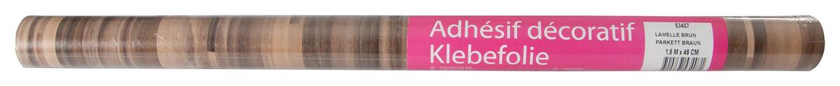 Klebefolie Parkettoptik Braun Basic-Line 45x150 Cm - Braun, KONVENTIONELL, Kunststoff (45/150cm)