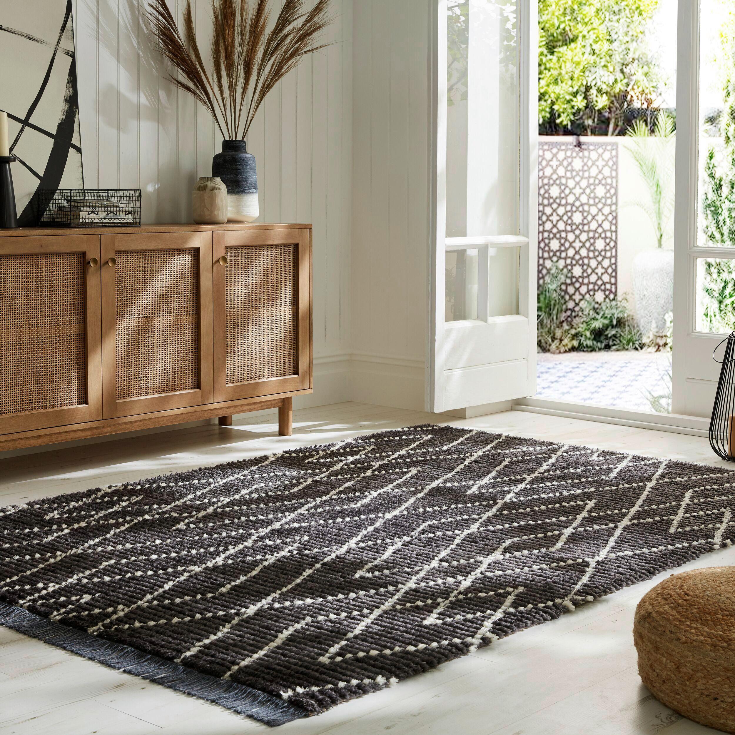 Berberteppich Aisha - Dunkelgrau, KONVENTIONELL, Textil (120/170cm)