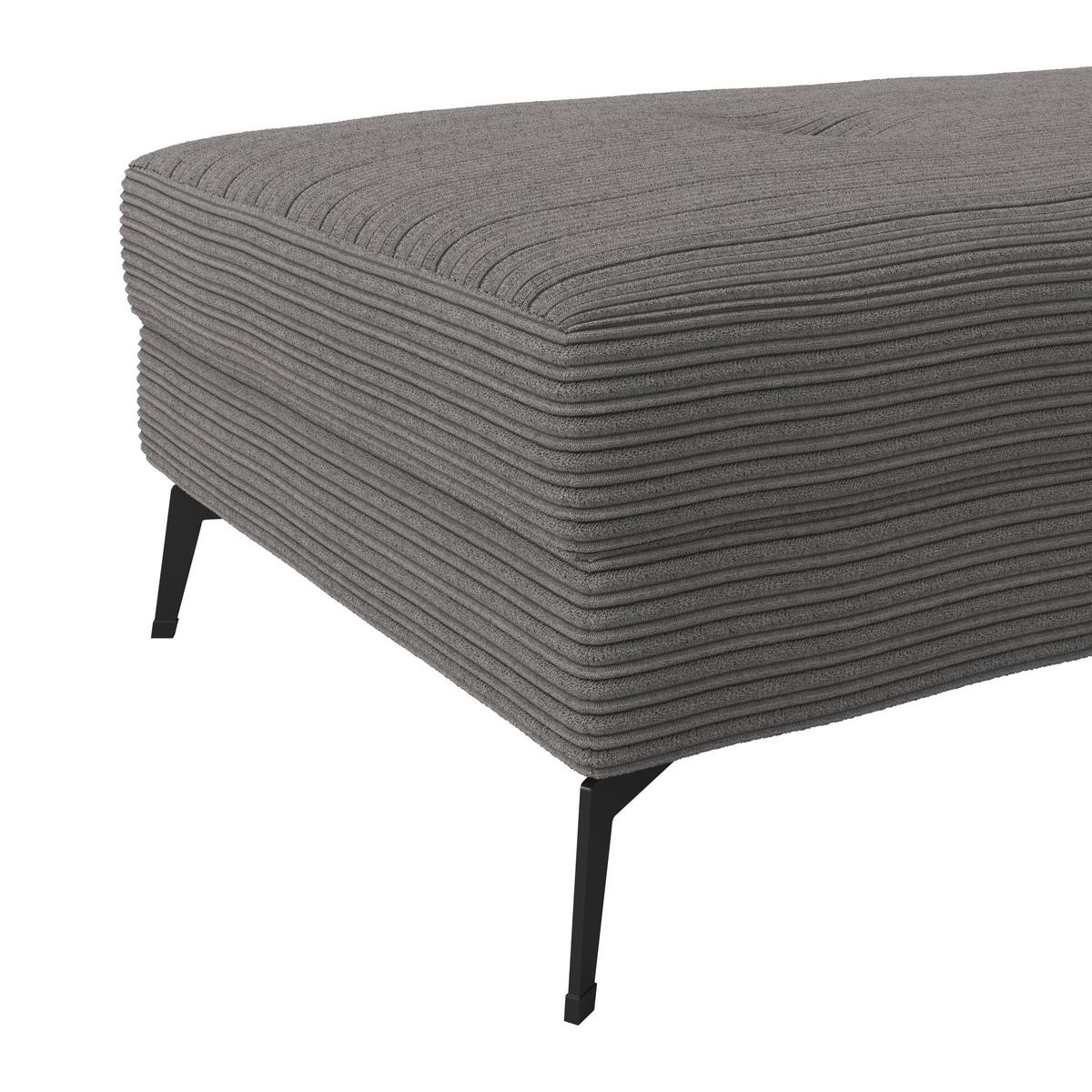 Hocker Zero Anthrazit 140x80 Cm - Anthrazit, Trend, Textil (140/80cm)