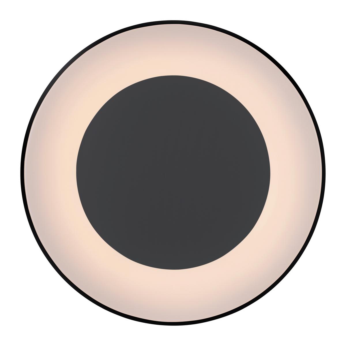 LED-Deckenleuchte Anika Ø 70 cm mit Farbtemperaturwechsler - Anthrazit, Basics, Kunststoff/Metall (70/70/7,7cm)