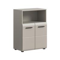 Midischrank Ice Kaschmir B: 60cm - Kaschmir/Schwarz, Trend, Holzwerkstoff (60/80/30cm) - MID.YOU