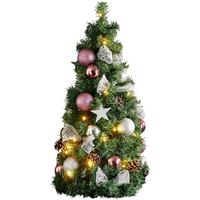 Led-dekoleuchte 410861 Christbaum - Silberfarben/Rosa, Basics, Holz/Kunststoff (34/65cm) - Eglo