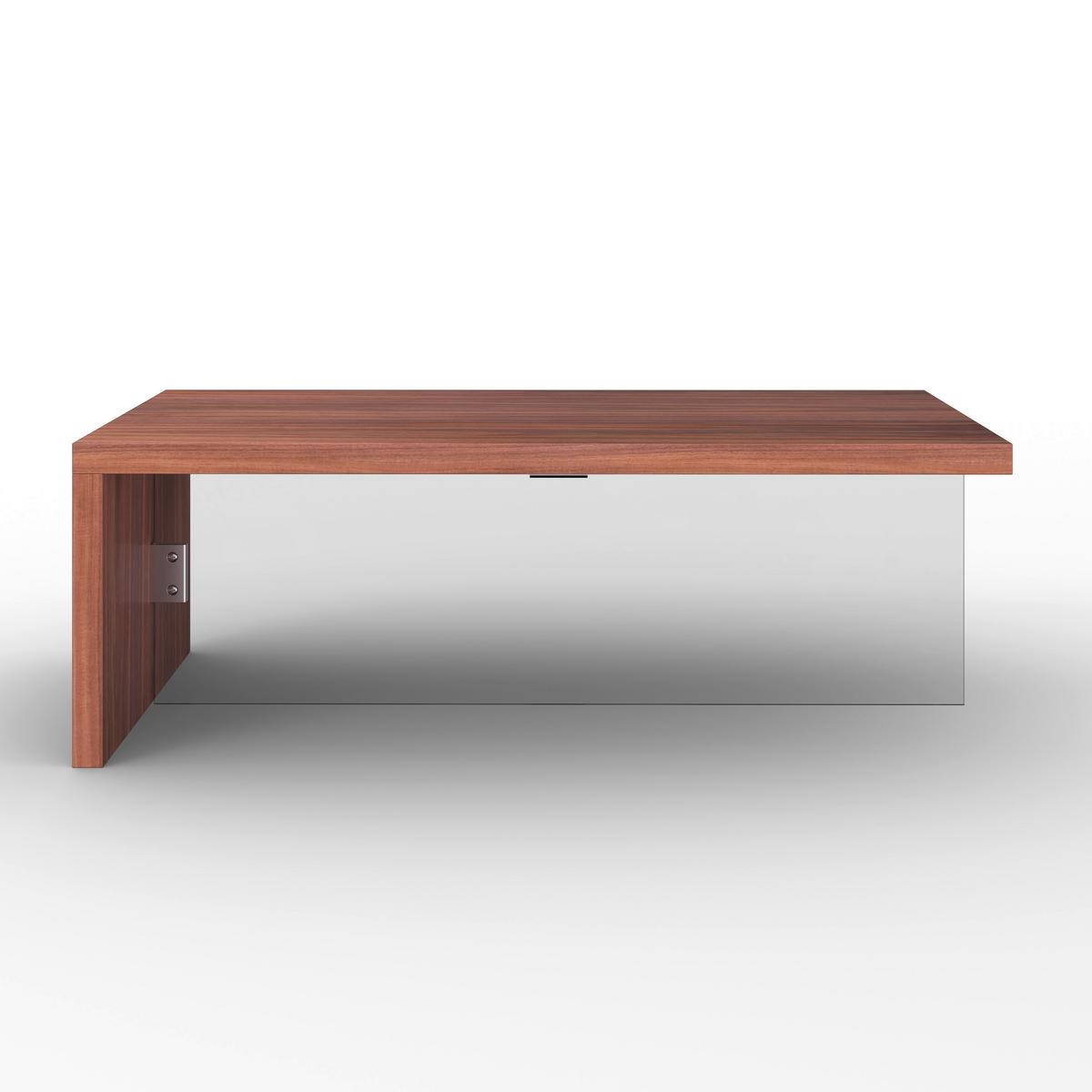 Konferenční stolek Nayla, dekór vlašský orech, š: 110 cm - čiré/barvy vlašských ořechů, Moderní, dřevo/kompozitní dřevo (110/38/60cm)