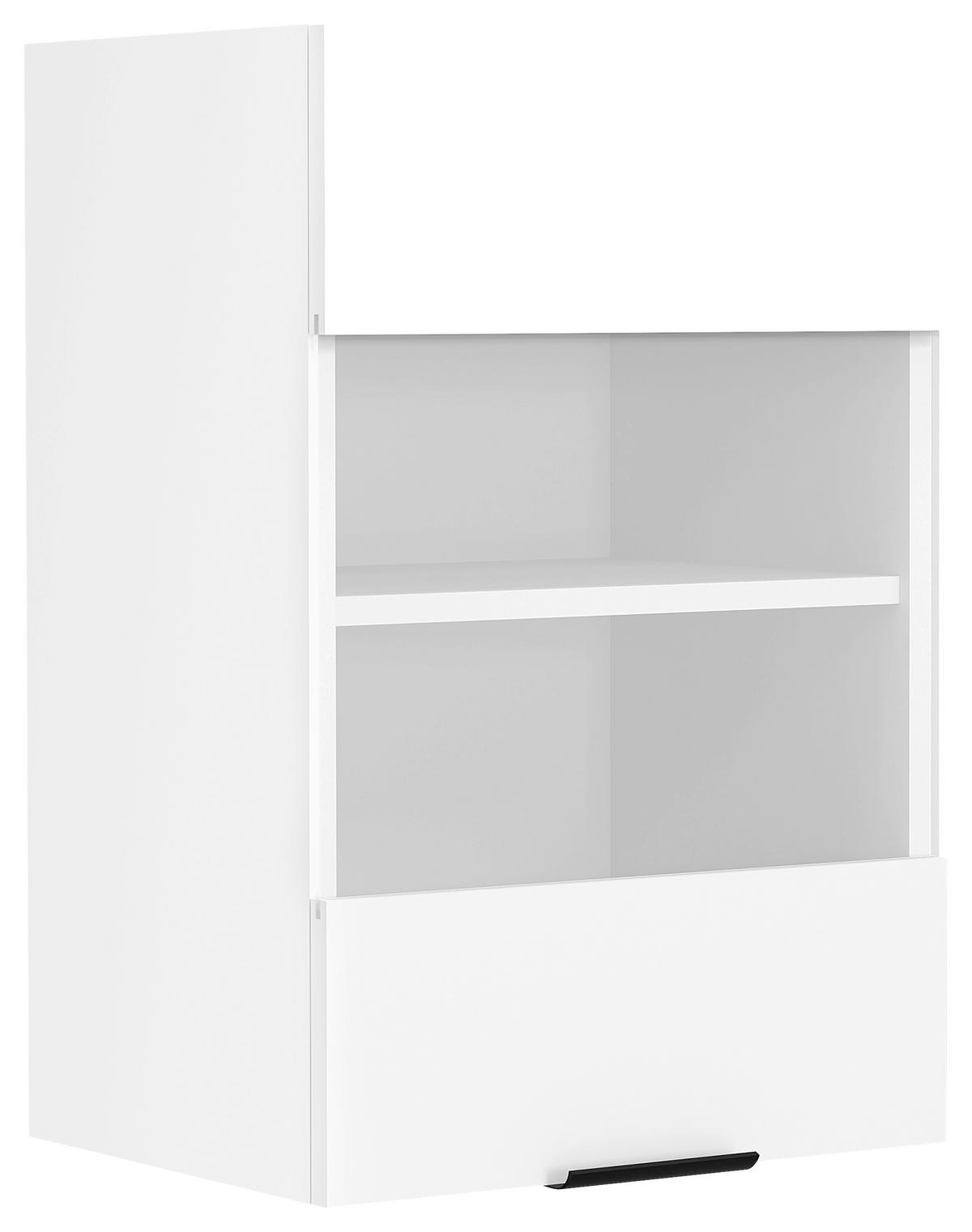 Küchenoberschrank Fasola Weiß B: 40 Cm - Weiß, Trend, Glas/Holzwerkstoff (40/60/31cm) - MID.YOU