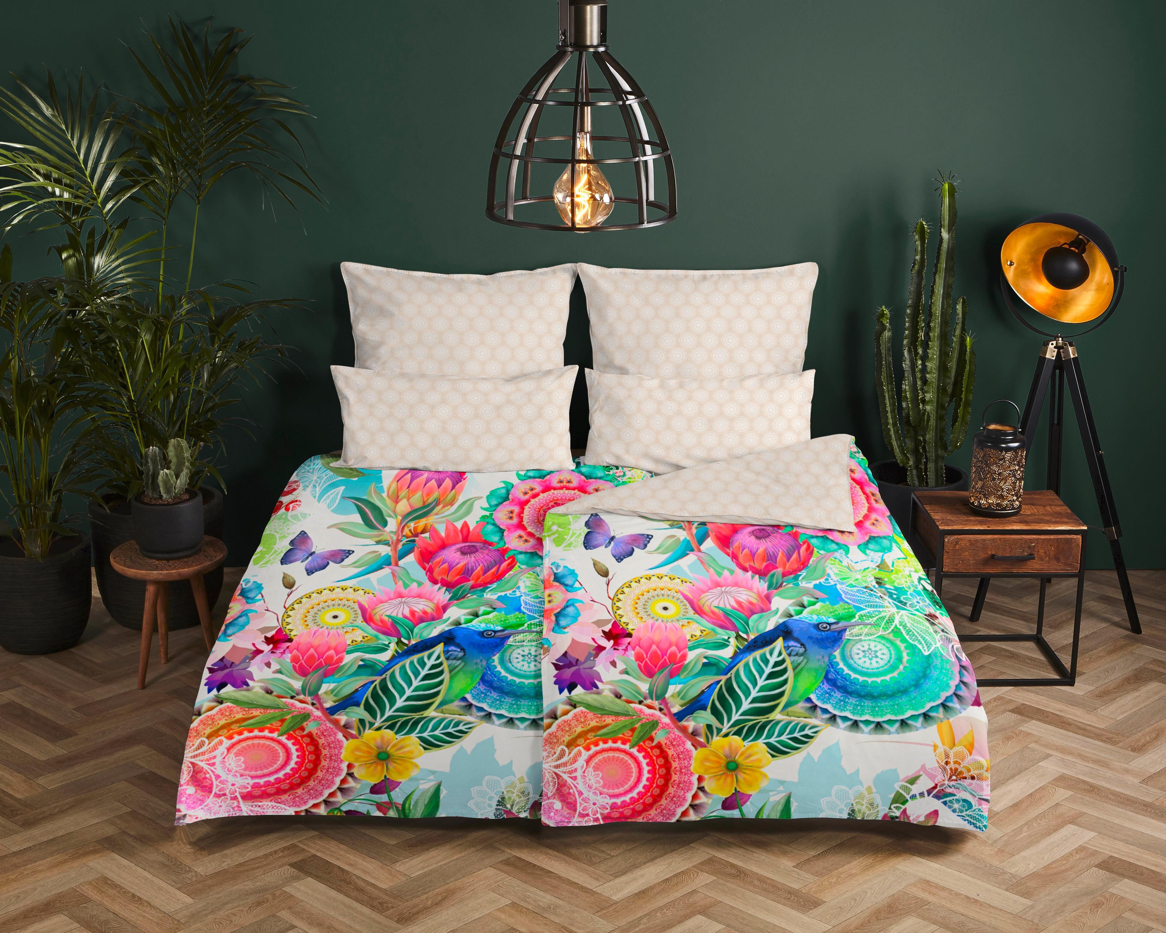 Bettwäsche Chess Multicolor 140x200 Cm - Multicolor, LIFESTYLE, Textil (140/200cm)