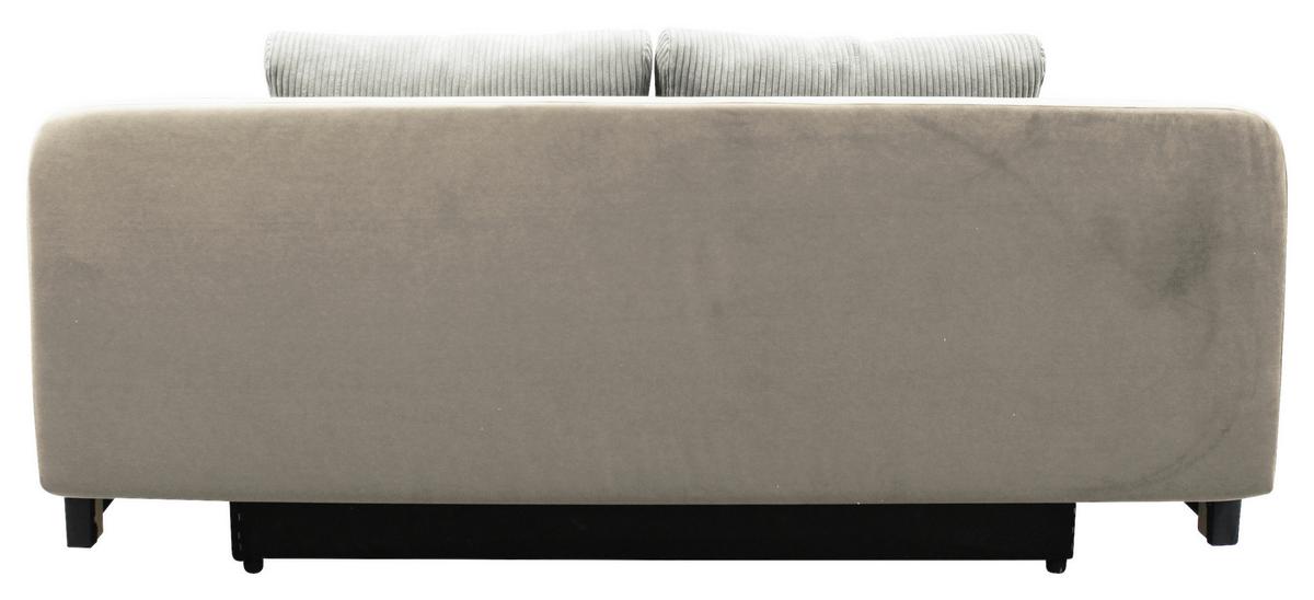 Schlafsofa Stella Creme B: 197 cm - Creme/Schwarz, Design, Textil (197/90/83cm) - MID.YOU