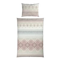 Bettwäsche Sigrid - Beere/Grau, ROMANTIK / LANDHAUS, Textil - James Wood