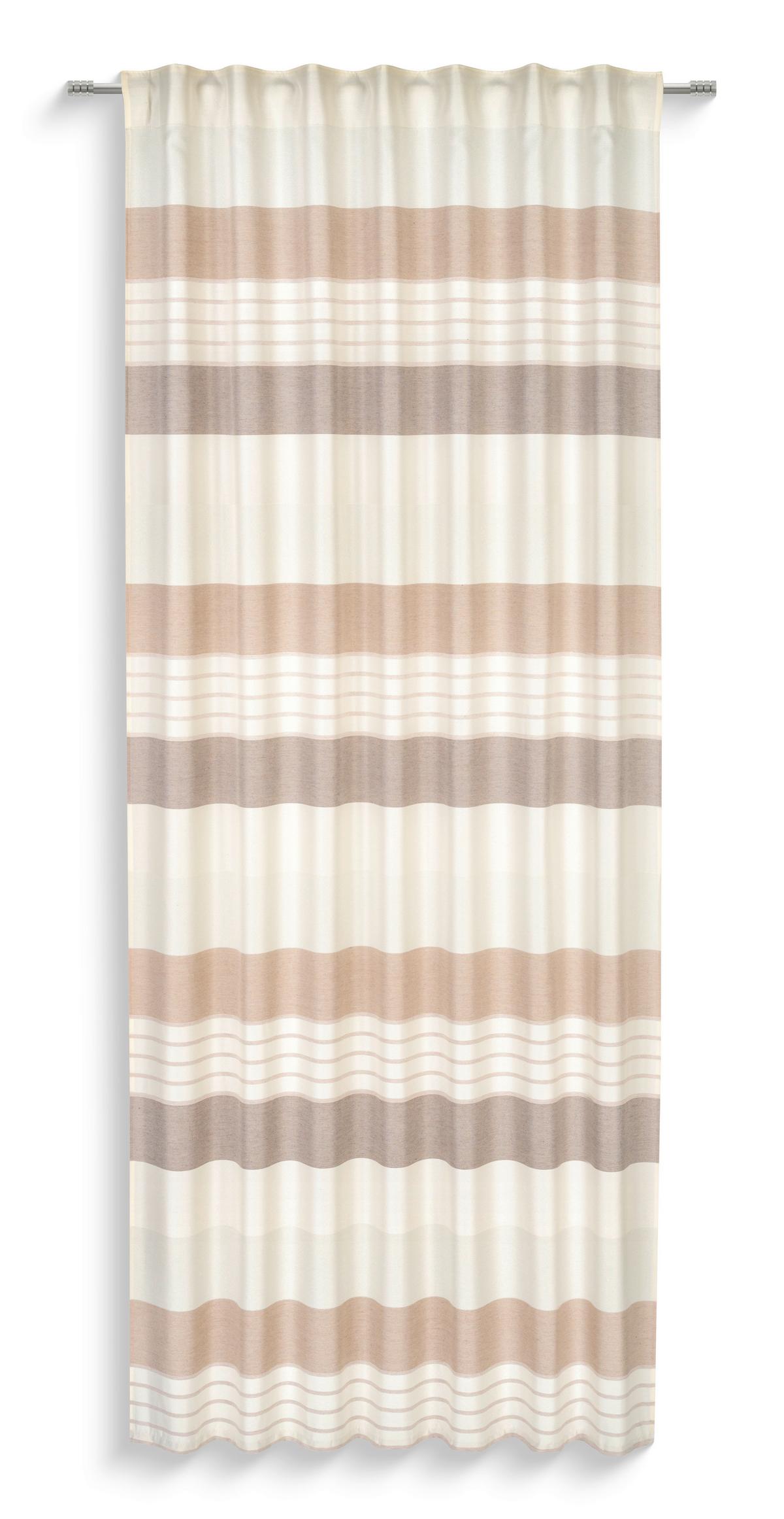 Fertigvorhang Carla - Beige, MODERN, Textil (140/245cm) - Luca Bessoni