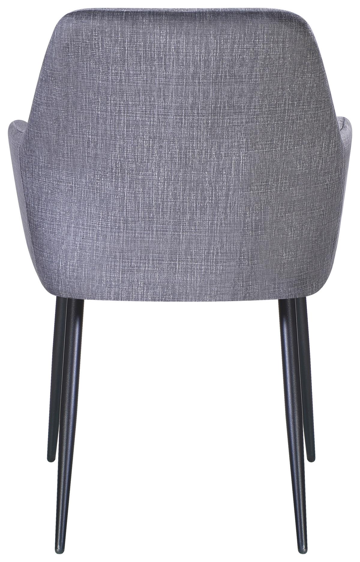 ŽIDLE S PODRUČKAMI MAJA *CENOVY TRHÁK* - šedá/černá, Moderní, kov/textil (58/86/61cm) - Based