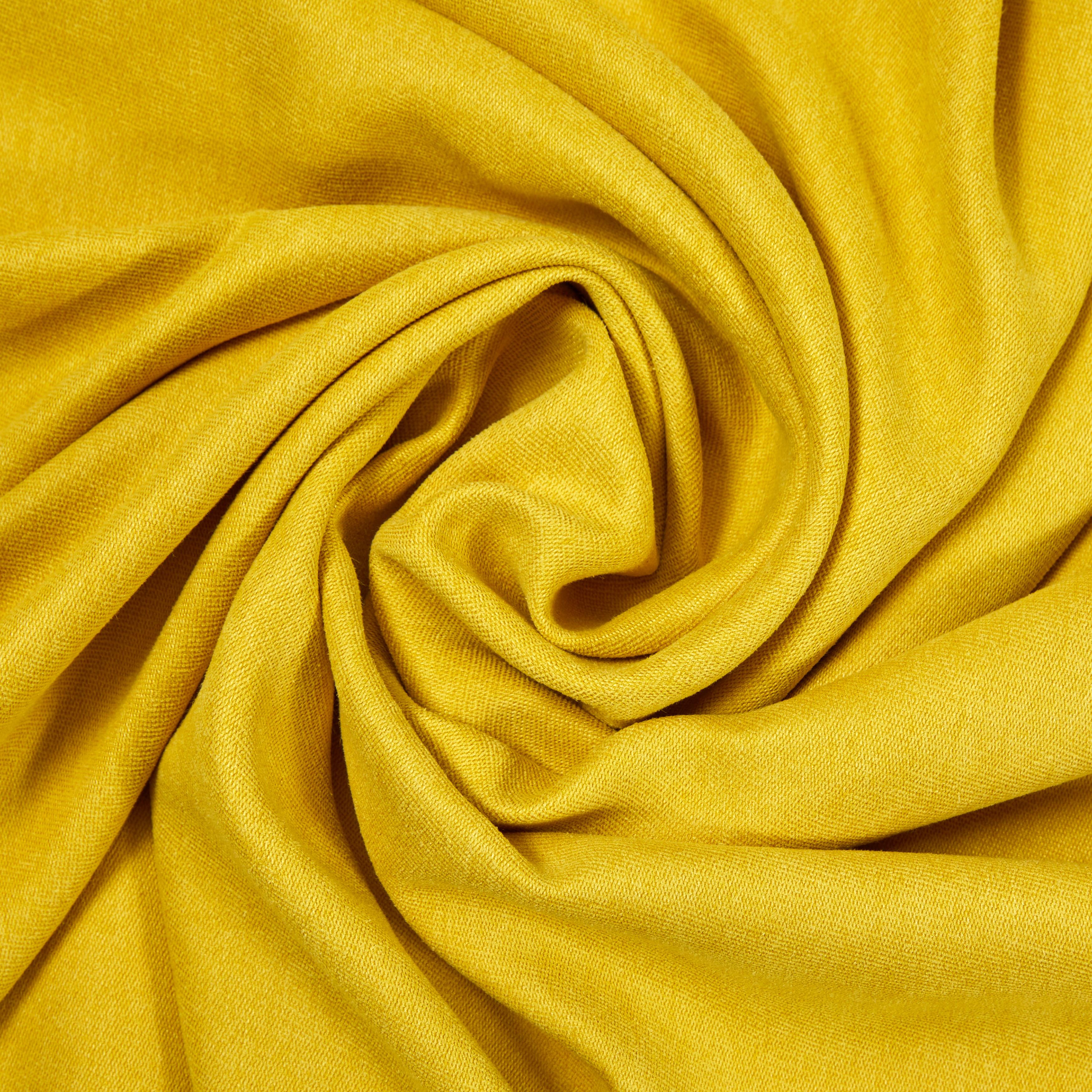 Záves S Krúžkami Nizza, 140/245cm, Žltá - žltá, Konvenčný, textil (140/245cm) - Modern Living