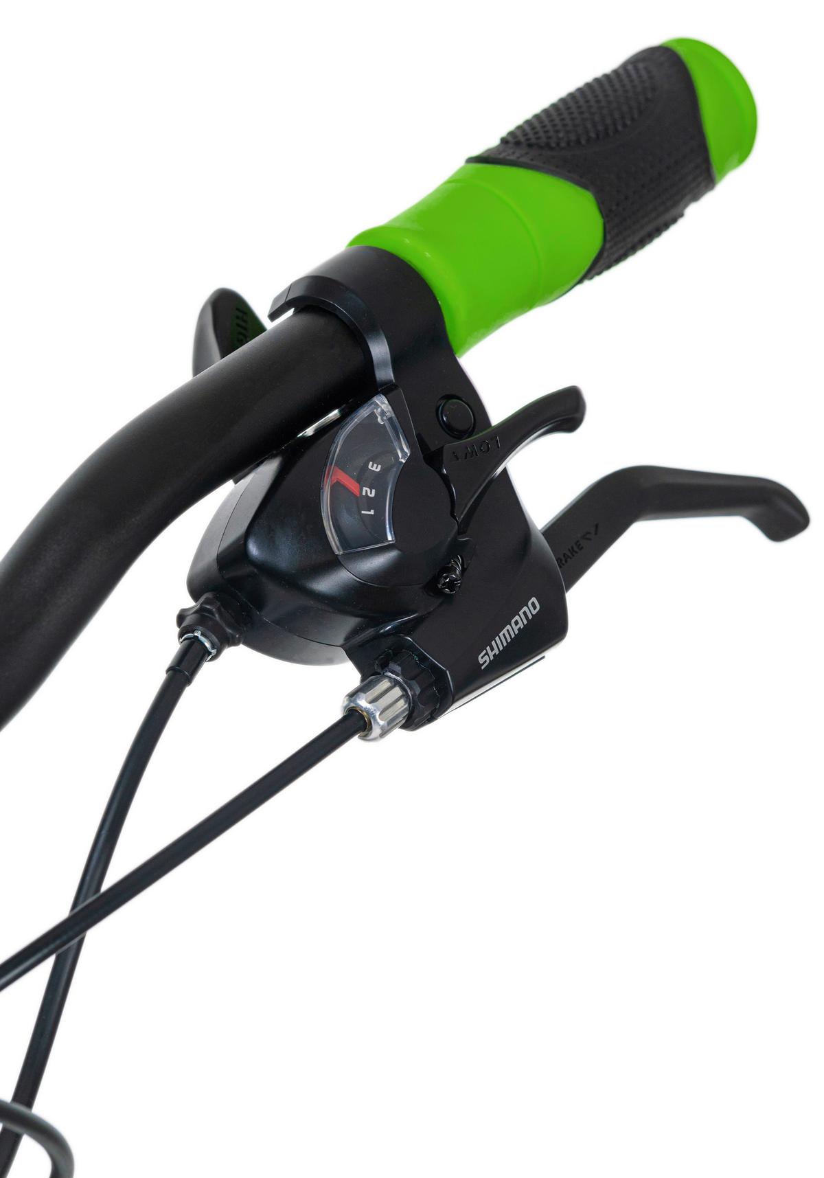 Mountainbike Hardtail 27,5 Zoll Hard Morzine 21 Gänge - Schwarz/Grün, Basics, Metall (139/76/21cm) - KS Cycling