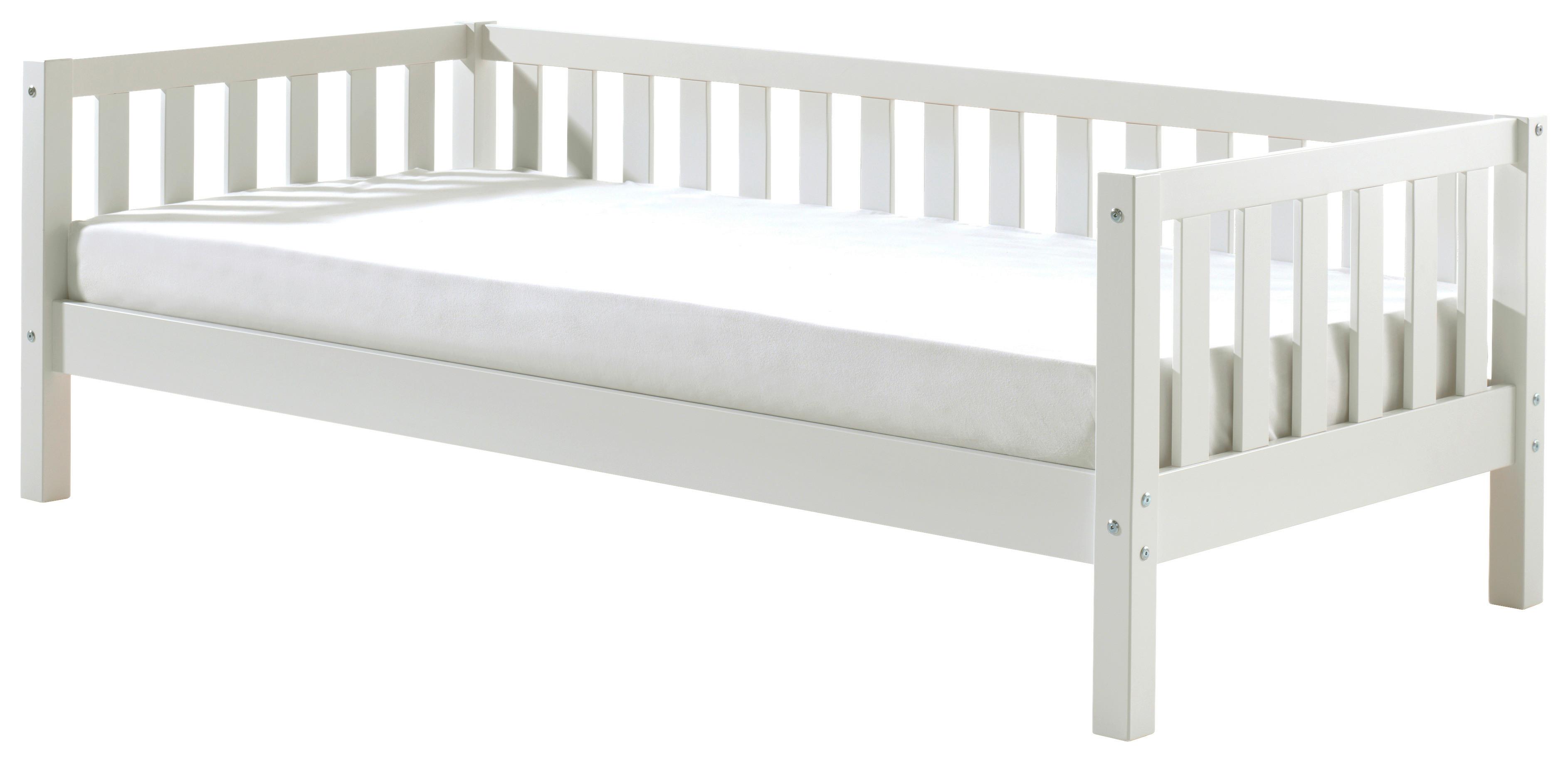 Kinder-/juniorbett Fritz Weiß Lackiert 90x200cm - Weiß, MODERN, Holz/Holzwerkstoff (90/200cm) - MID.YOU