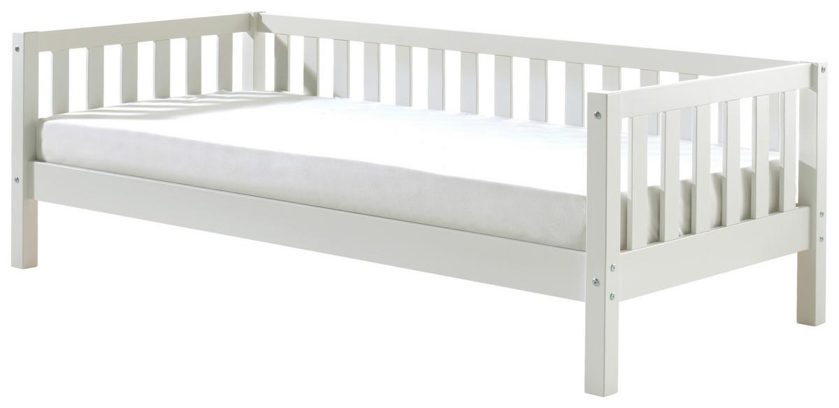 Kinder-/juniorbett Fritz Weiß Lackiert 90x200cm - Weiß, MODERN, Holz/Holzwerkstoff (90/200cm) - MID.YOU