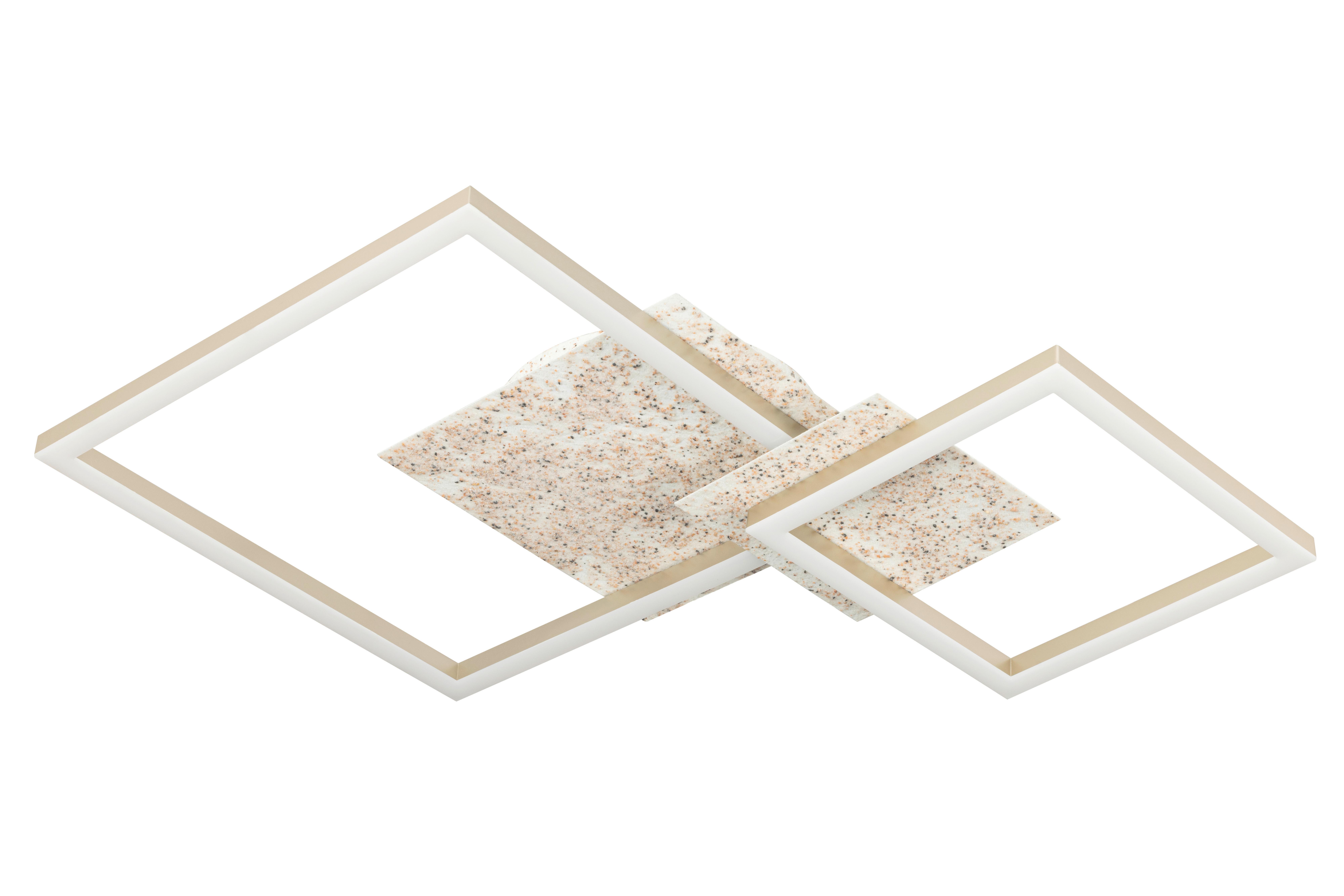 LED-Deckenleuchte, 4000K CRISTIANO - Champagner, Basics, Kunststoff/Metall (70/47/6,8cm)