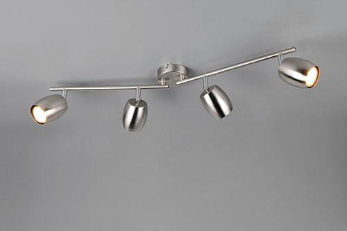 Strahler Greta - Nickelfarben, KONVENTIONELL, Kunststoff/Metall (78/16,5/8cm) - Luca Bessoni