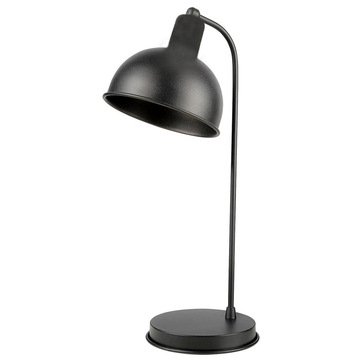 Tischleuchte Istanbul Schwarz Cappuccino L: 17 cm - Bernsteinfarben/Schwarz, Basics, Kunststoff/Metall (17/25/50cm)