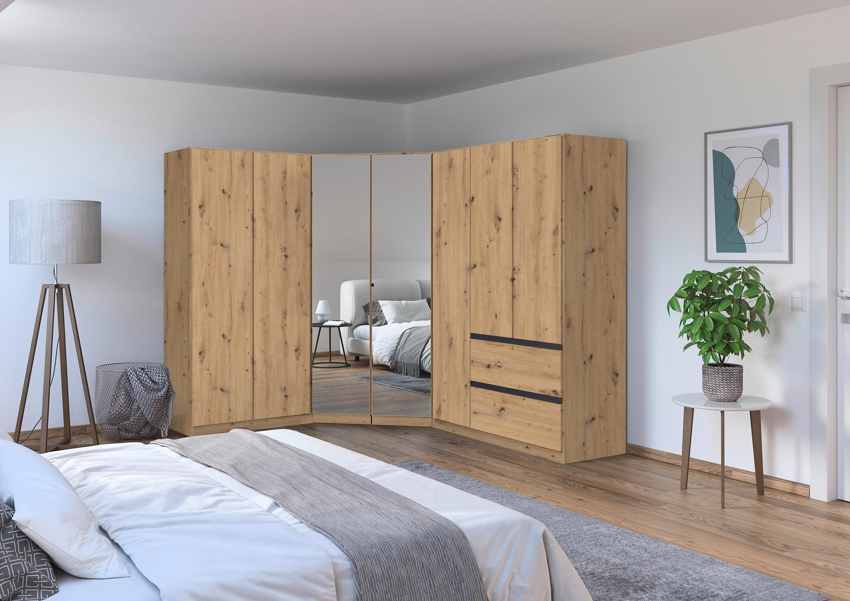 Eckkleiderschrank Costa Eiche Artisan Dekor - Eiche Artisan, MODERN, Holzwerkstoff (208/197/253cm) - Rauch Möbel