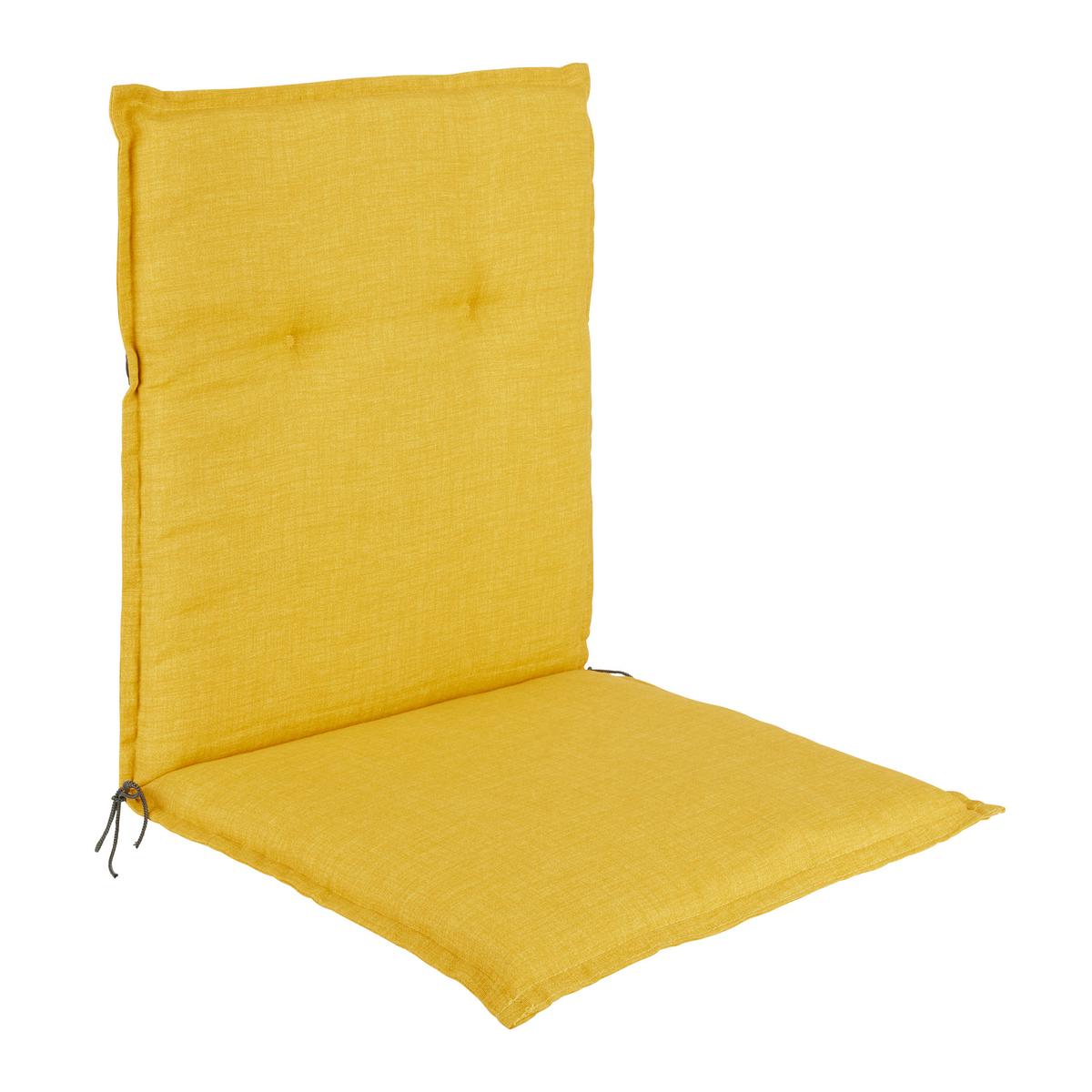 PODUŠKA NA KRESLO GENF 1 - horčicovožltá, Basics, textil (100/48/5cm) - Mömax