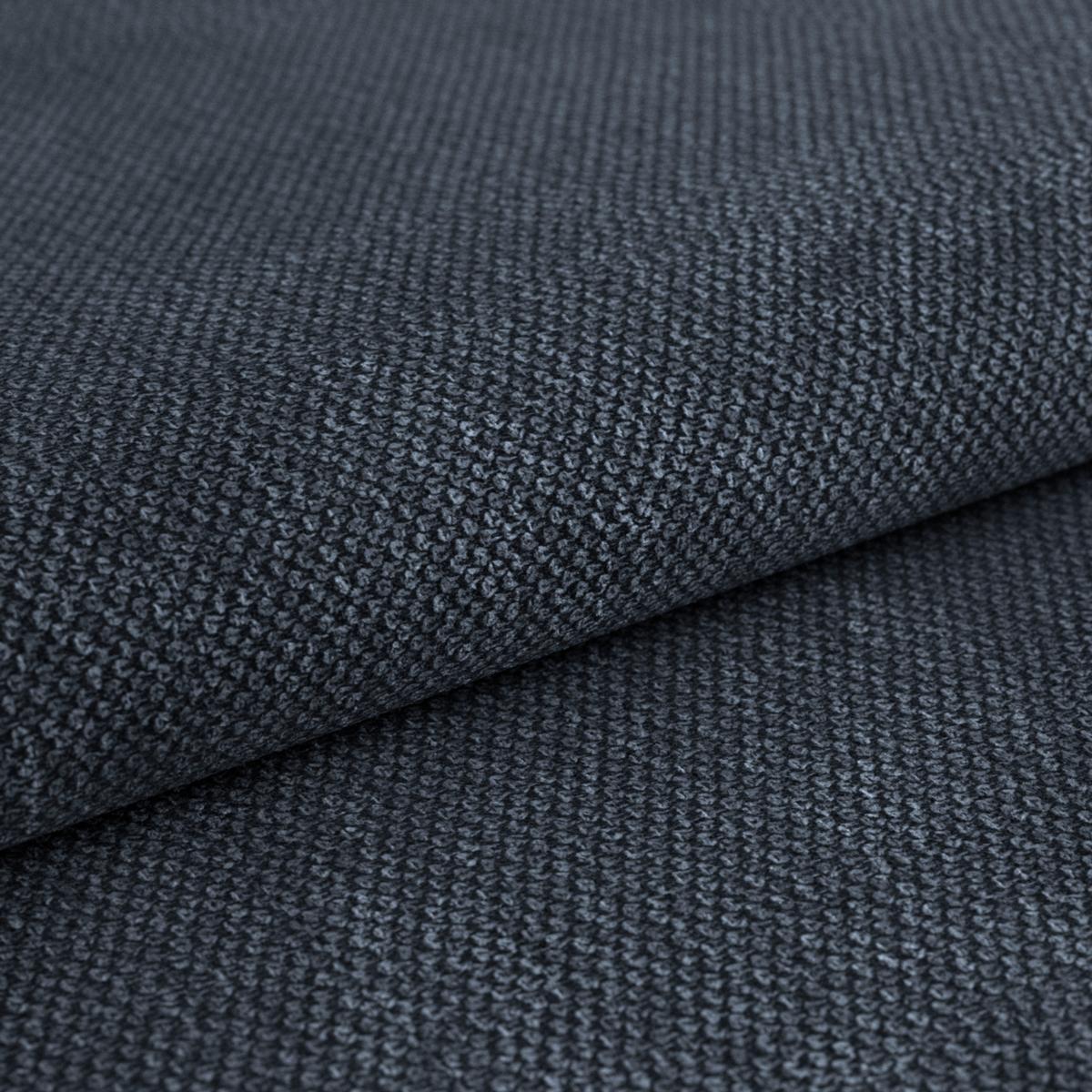 Ecksofa Berisso - Schwarz/Dunkelblau, Design, Textil (187/278cm) - Ondega