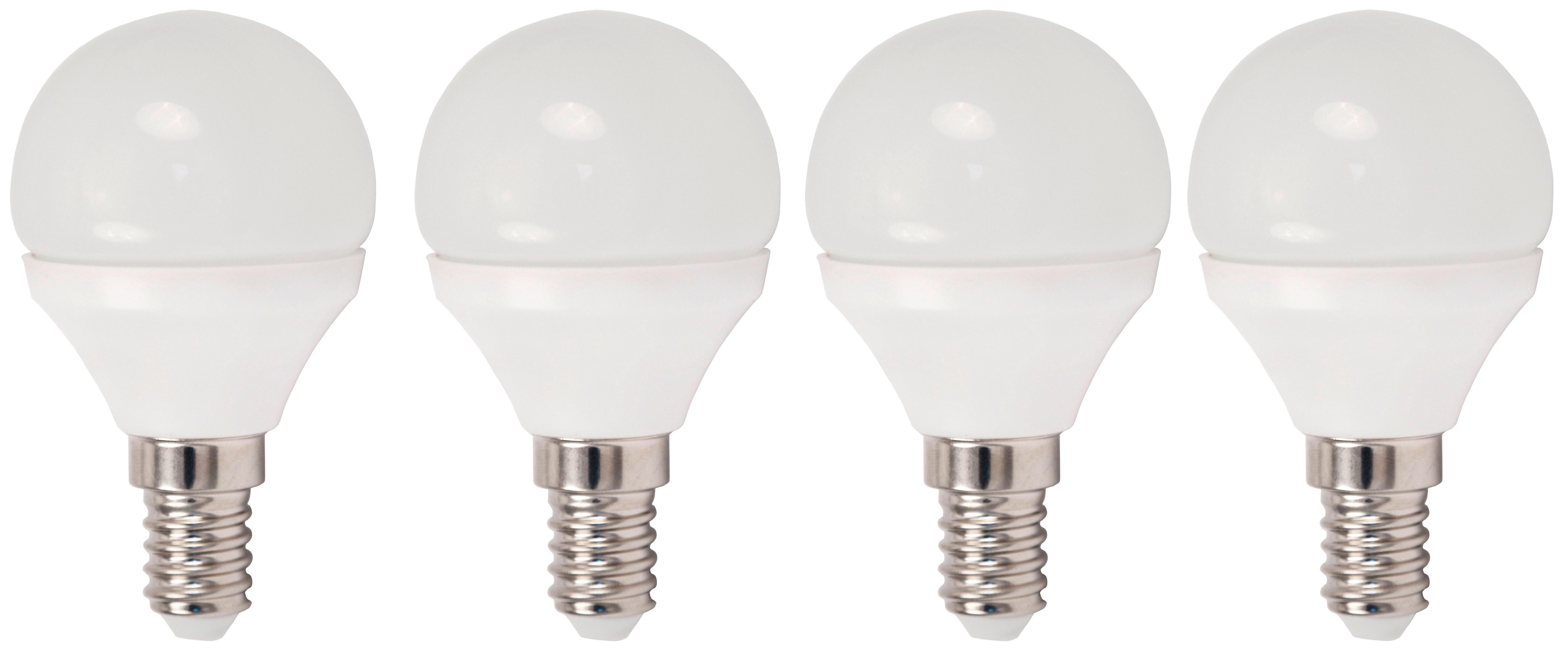 LED žárovka Multi / E14 /5,5 W /4 ks - bílá, plast - Modern Living