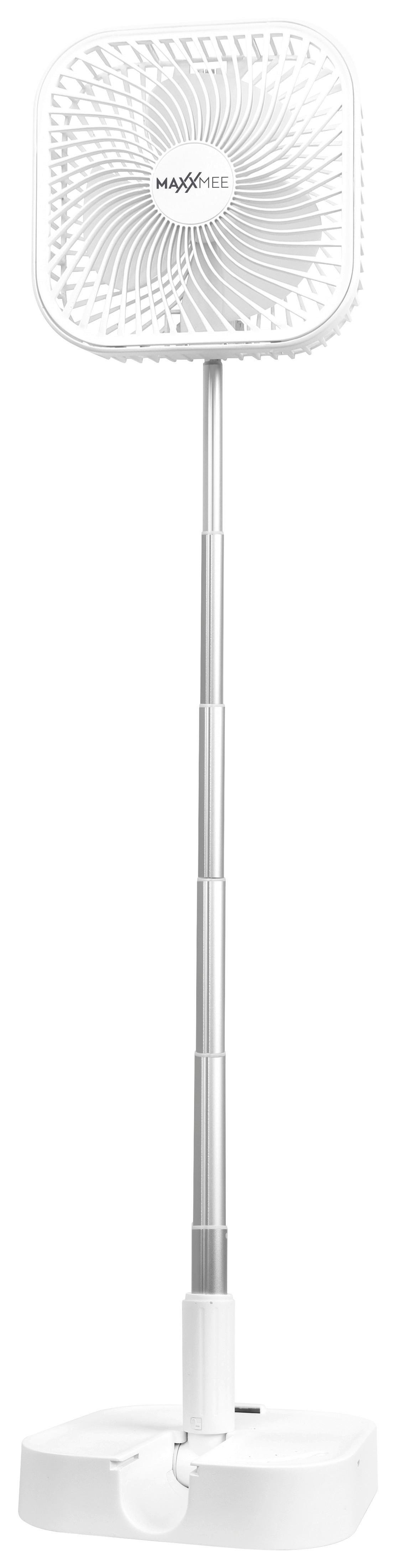 Tischventilator 1,3-4,8 W Maxxmee H: 19,7 cm - Weiß, Basics, Kunststoff/Metall (19,7/19,7/9,3cm) - TV - Unser Original
